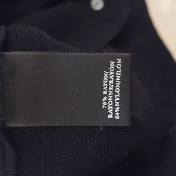 Ann Taylor Rhinestone Neckline Cardigan in Black - Picture 11 of 16